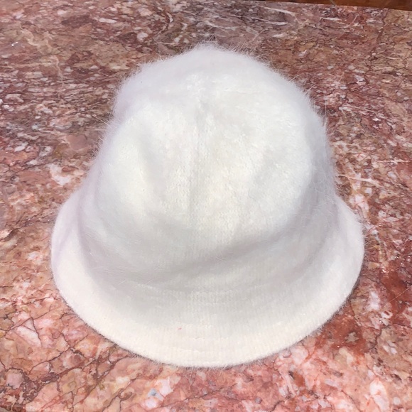 DNY Accessories Vintage Dny White Fuzzy Bucket Hat Poshmark